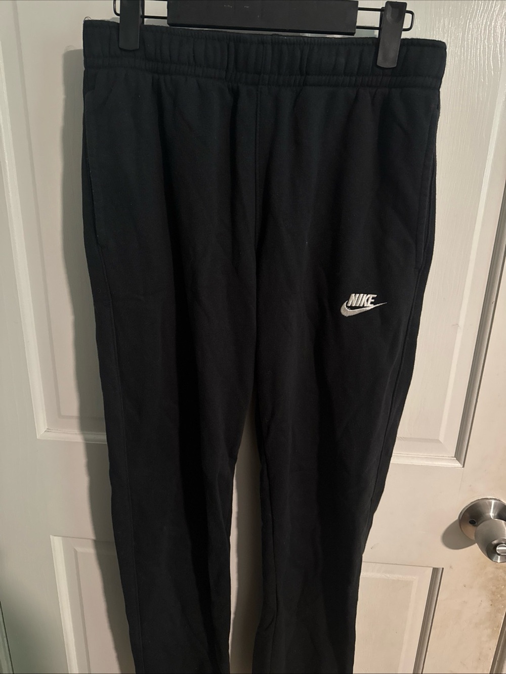 Nike Black Sweatpants with White Swoosh - Men’s Joggers
